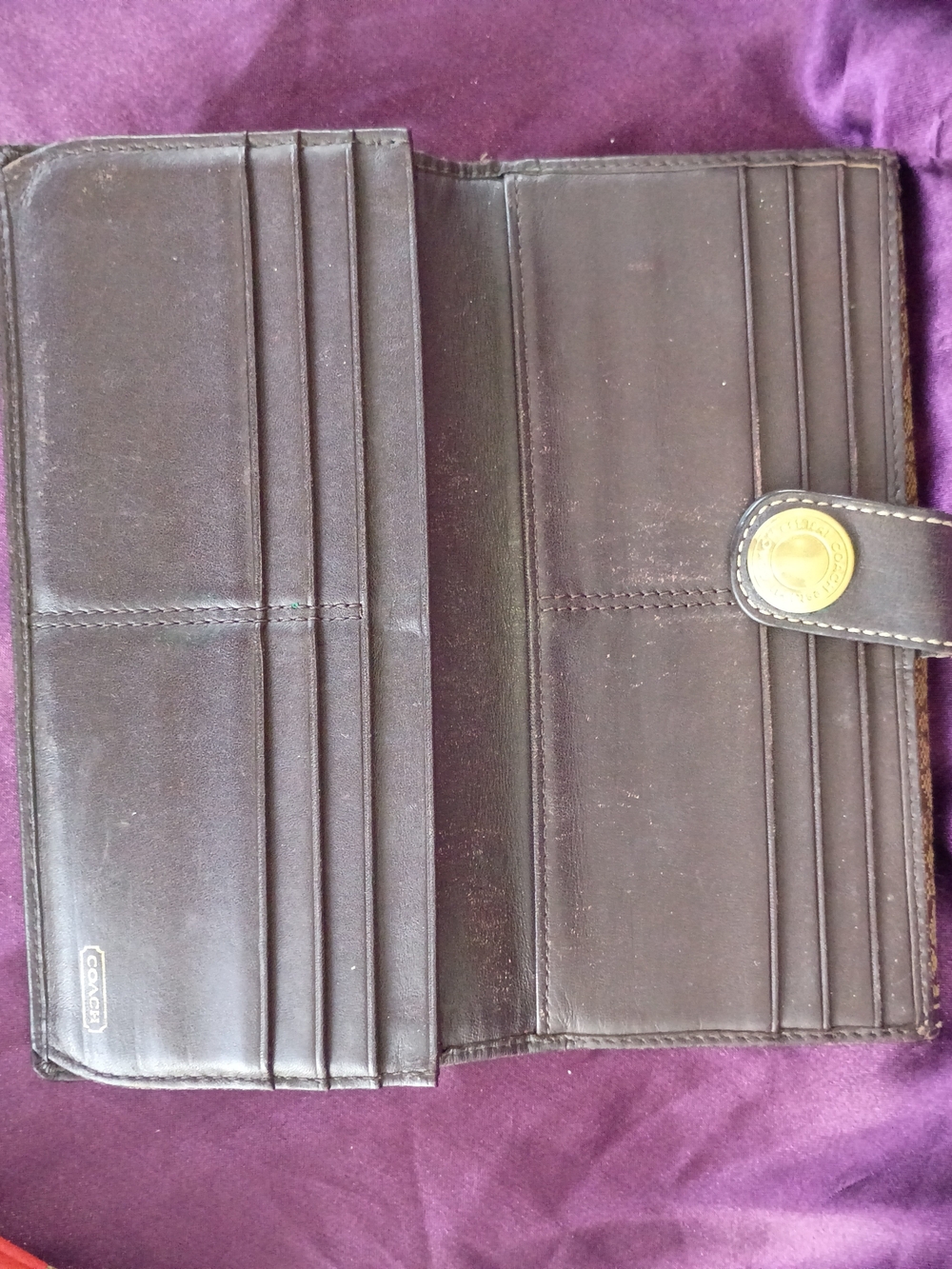 Coach Brown Signature Wallet and Wristlet - Picture 7 of 7